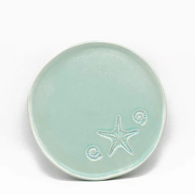 luisa-paix-o-estrela-do-mar-assiette-verte-27-cm-c-ramique image 1