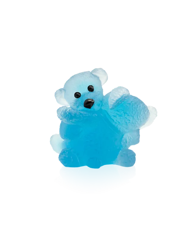 daum-art-cristal-doudours-twins-bleu-mansau-sculpture-p-te-verre-375-ex image 1