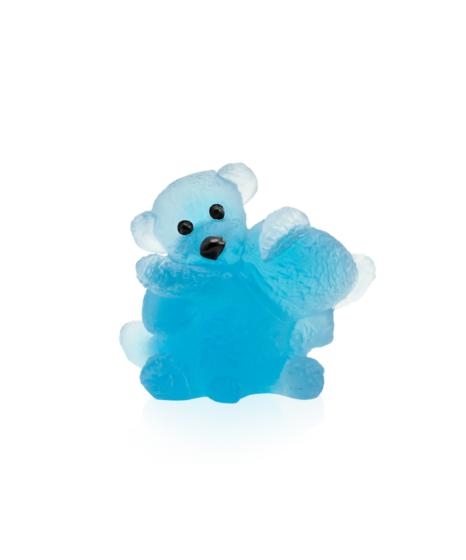 daum-art-cristal-doudours-twins-bleu-mansau-sculpture-p-te-verre-375-ex image 1