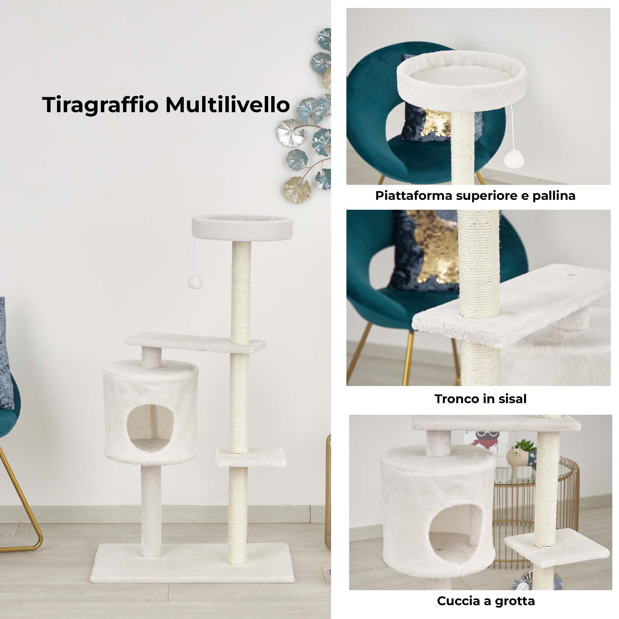 baroni-home-arbre-chat-cr-me-2-tages-niche-122-cm image 3