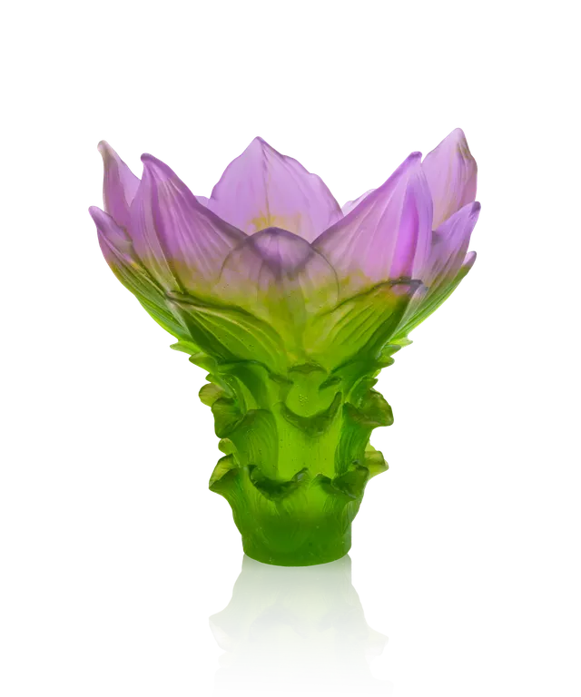 daum-jardin-de-lotus-vase-grand-mod-le-cristal-125-ex image 1