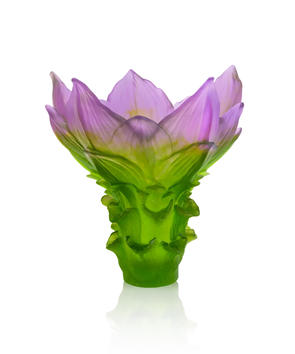 daum-jardin-de-lotus-vase-grand-mod-le-cristal-125-ex image 1