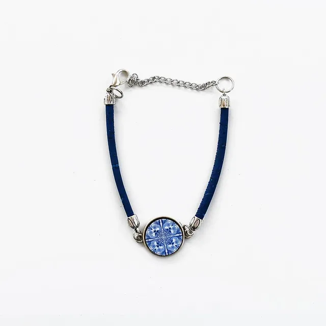 luisa-paix-o-bracelet-azulejo-bracelet-coton-bleu image 1