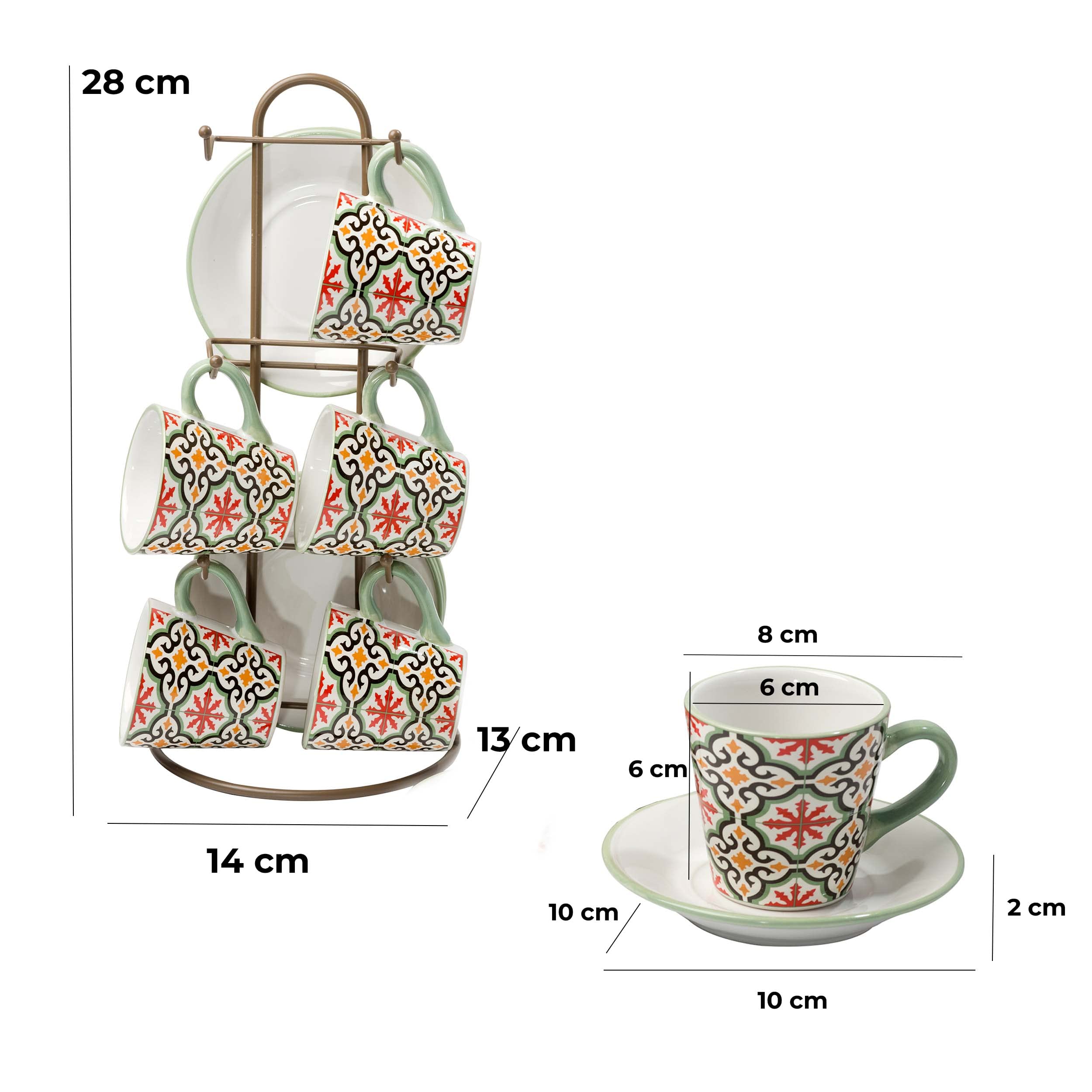 baroni-home-cucina-set-6-tasses-caf-c-ramique-cementine-support image 2