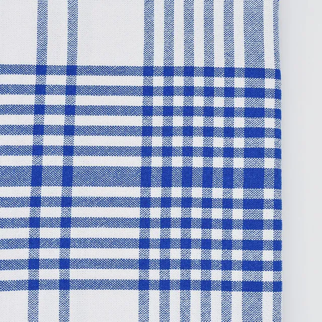 luisa-paix-o-nappe-coton-bleue-150x150cm-carreaux-bistrot image 1