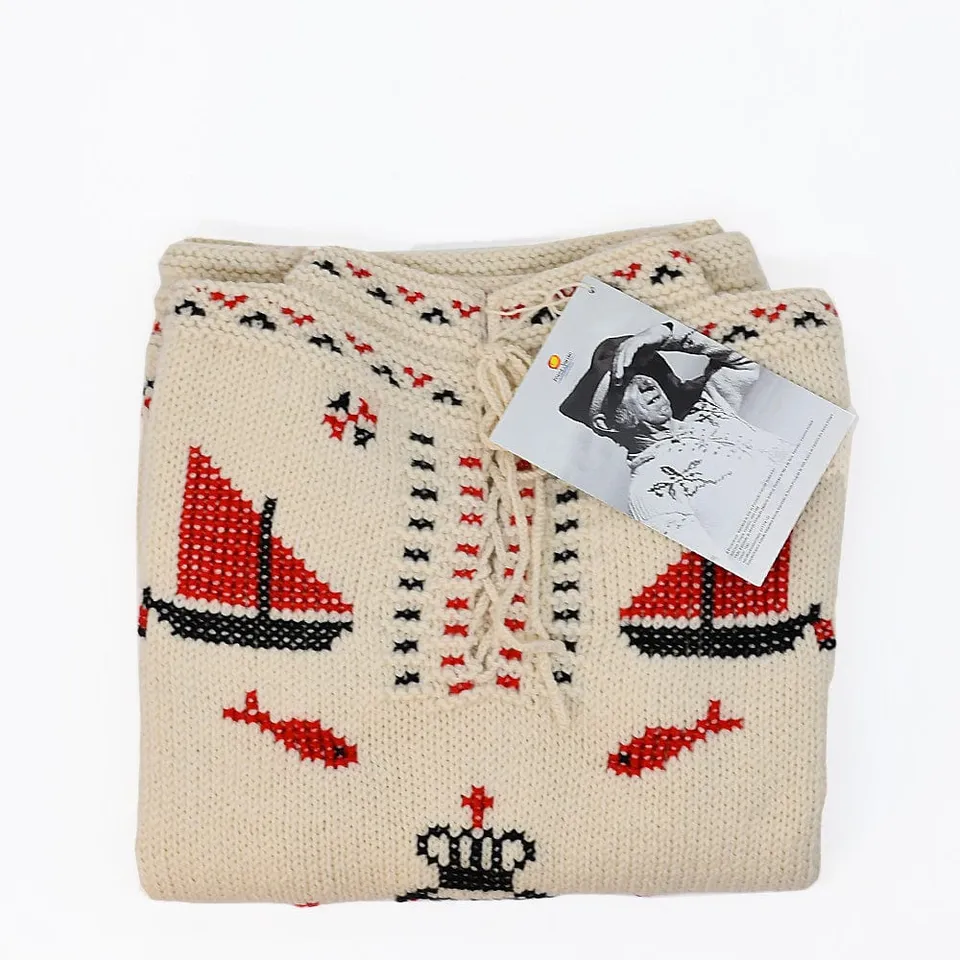 camisola-poveira-pull-laine-blanc-fait-main-20h image 1