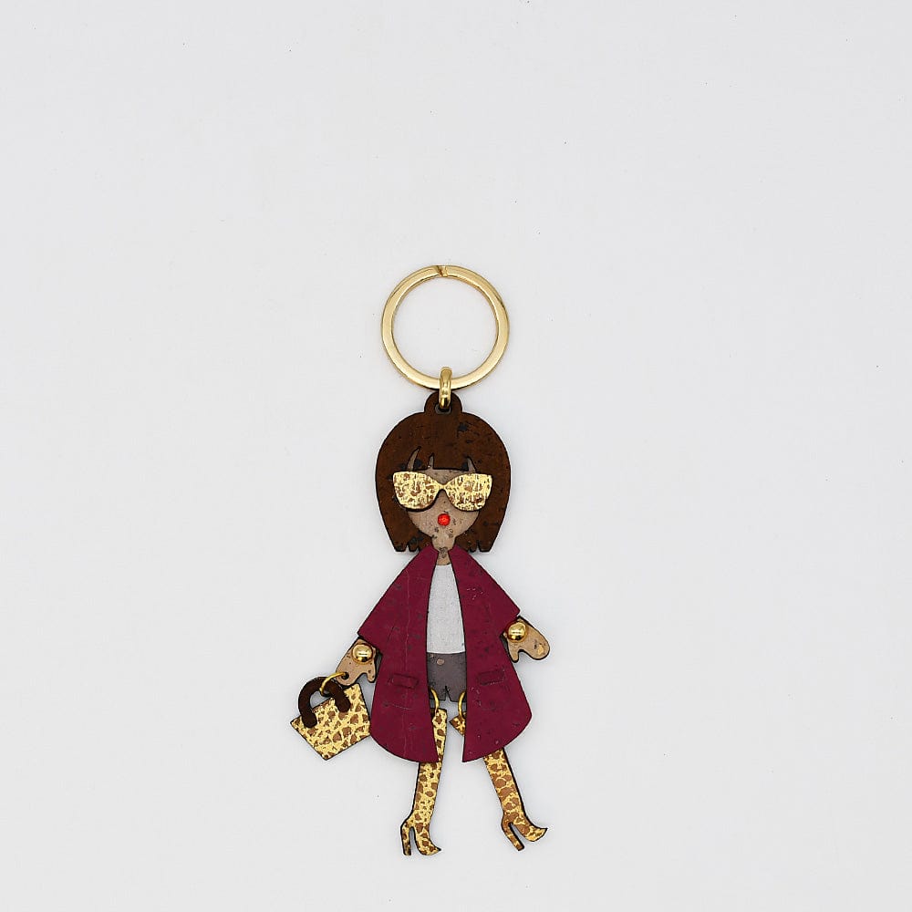 luisa-paix-o-accessoires-du-portugal-porte-cl-s-li-ge-bordeaux-12cm image 1