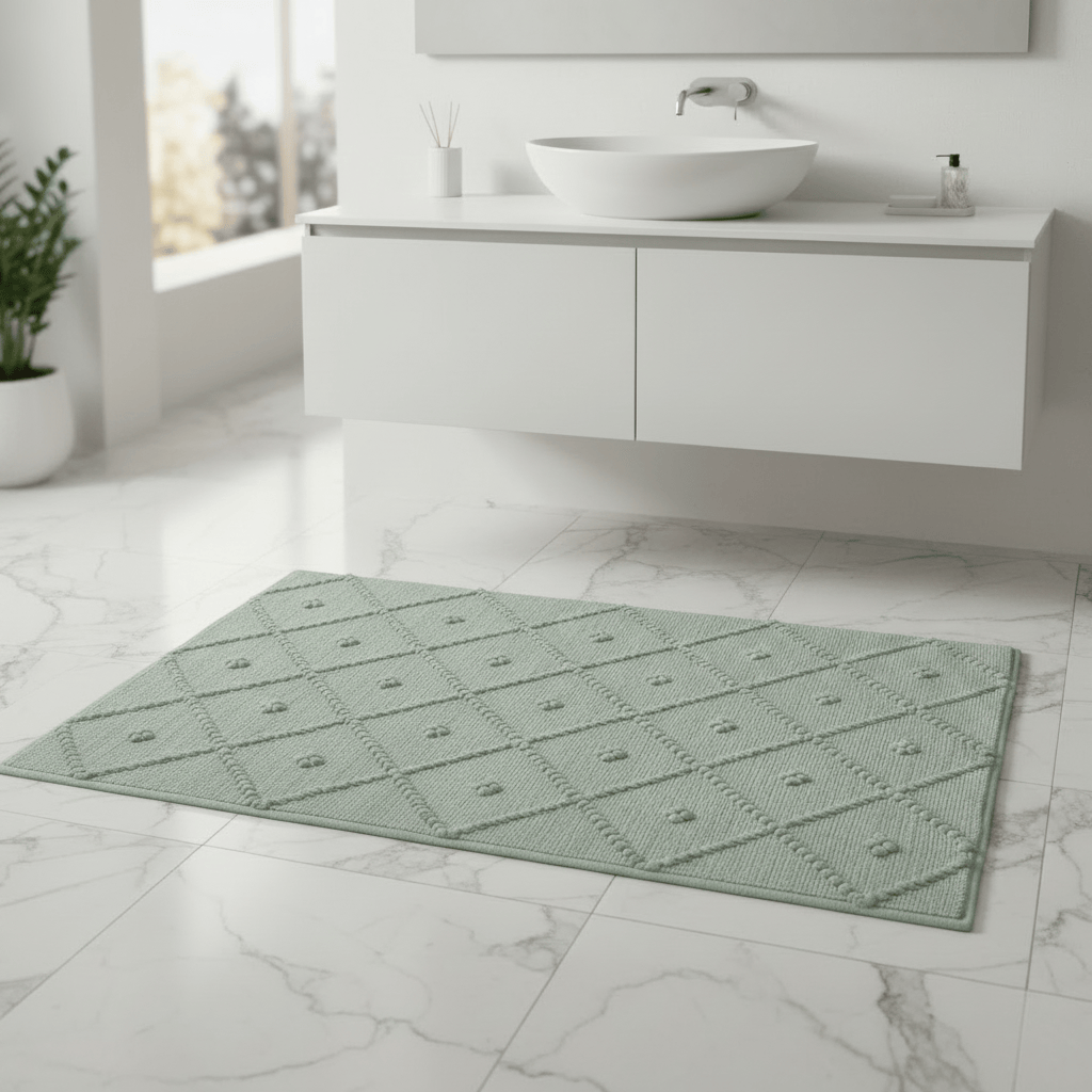 luisa-paix-o-tapis-de-bain-portugais-vert-clair-100x50 image 2