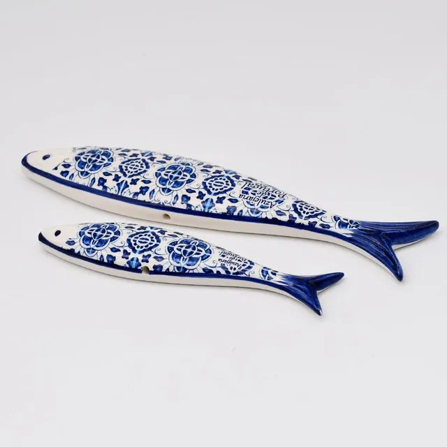 luisa-paix-o-tradicional-sardine-c-ramique-bleue-23-cm image 1