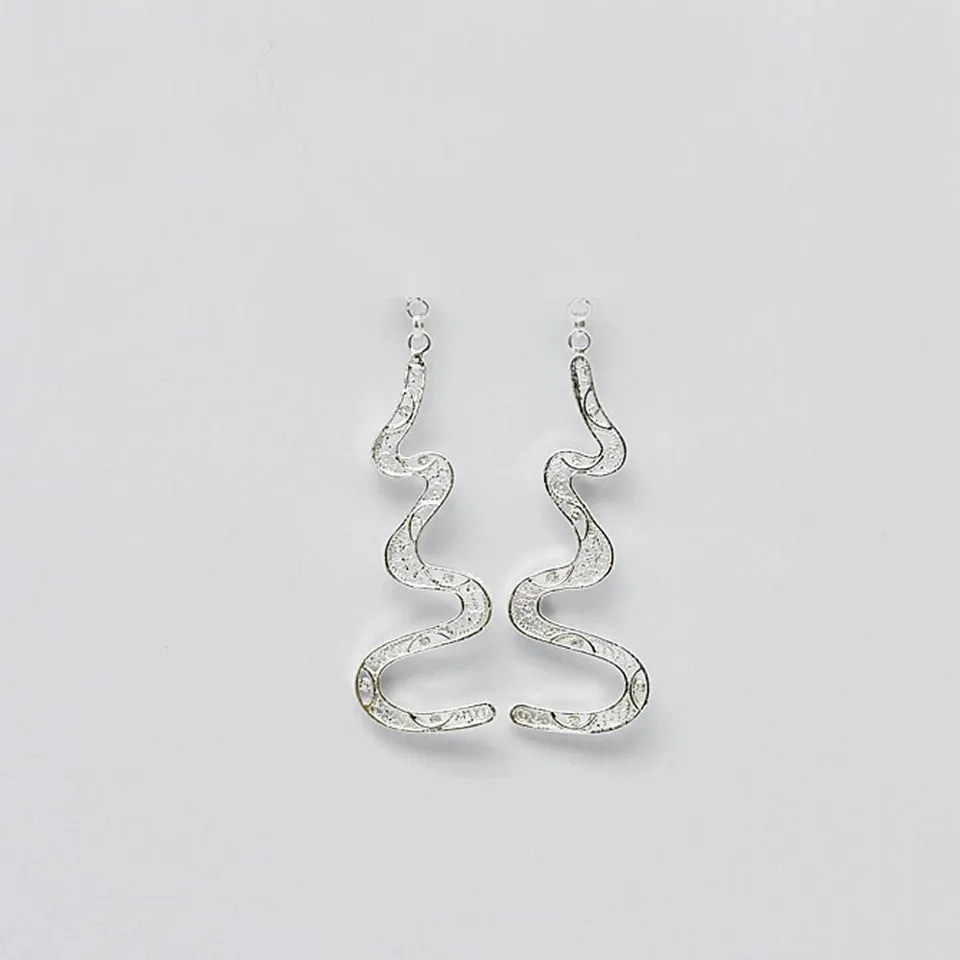 luisa-paix-o-serpente-i-boucles-d-oreilles-argent-dor-6cm-2 image 1