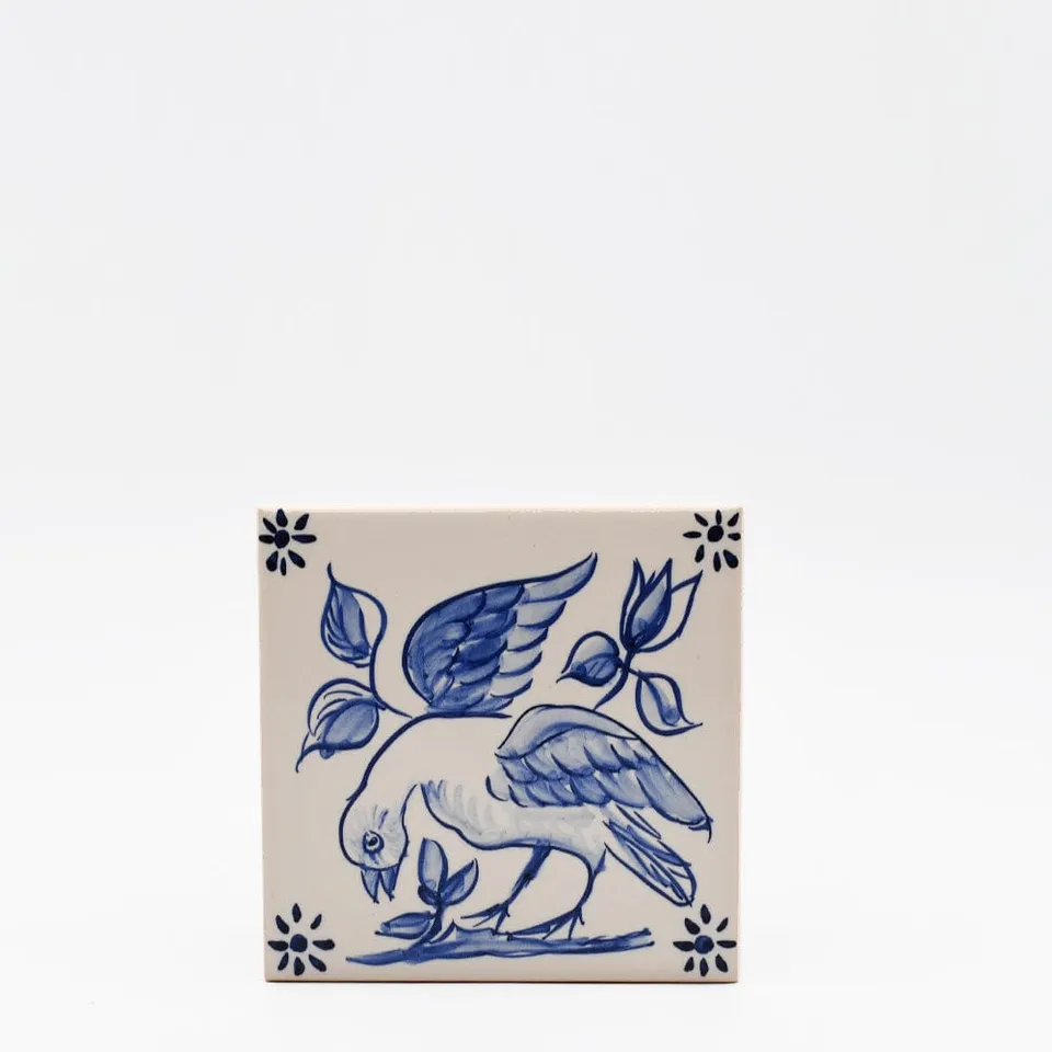 luisa-paix-o-azulejos-carreau-ganso-bleu-peint-main-11-cm image 1
