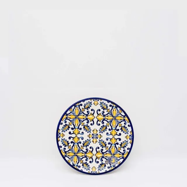 luisa-paix-o-tradicional-assiette-c-ramique-jaune-13-cm image 1