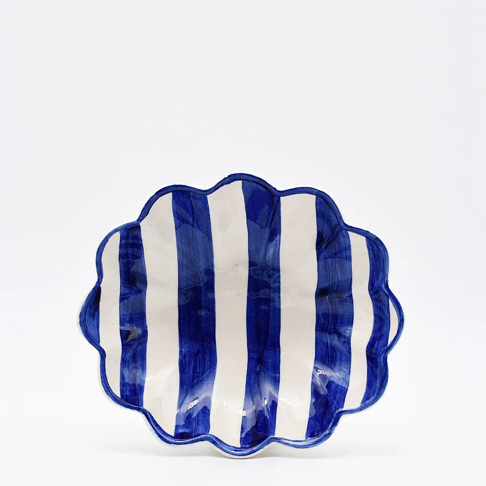 luisa-paix-o-costa-nova-mar-plat-bleu-cobalt-29x26-cm image 1