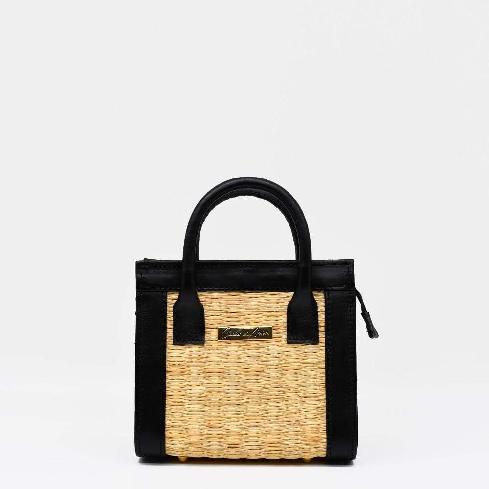 luisa-paix-o-sac-cuir-et-jonc-20-cm-naturel-rigide-zip image 1