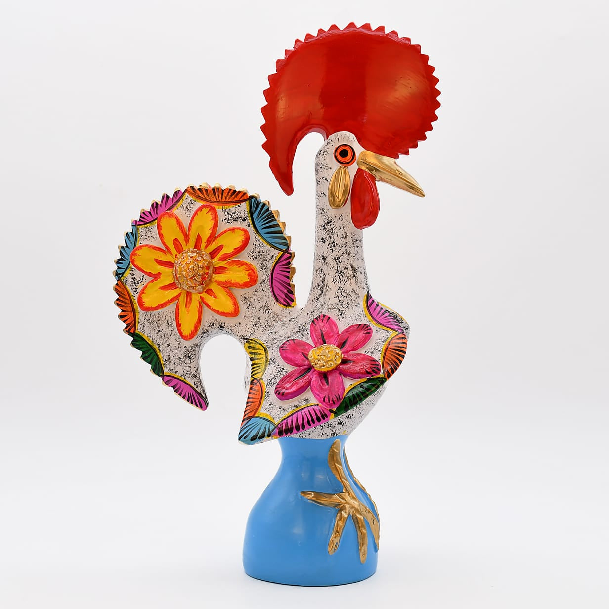 luisa-paix-o-d-coration-coq-de-barcelos-c-ramique-blanc-40cm image 7