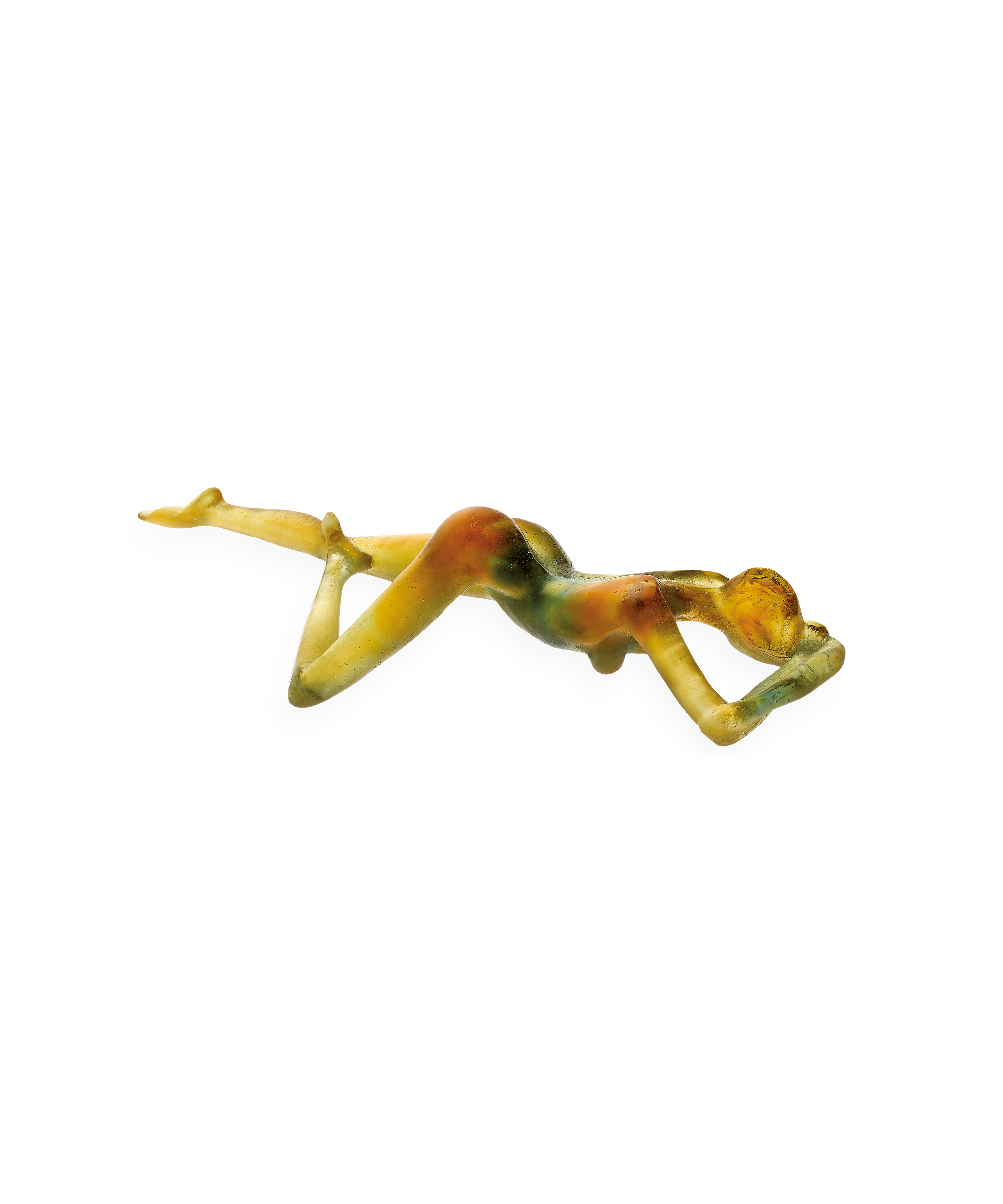daum-art-cristal-r-ve-d-amour-sculpture-femme-ambre image 1