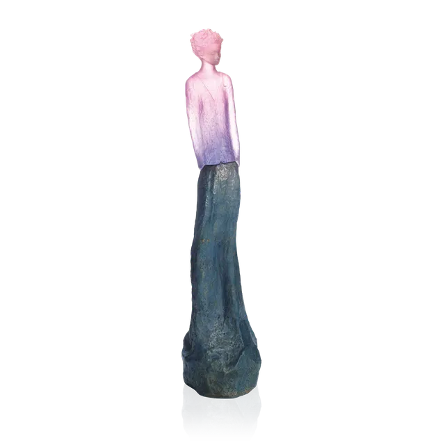 daum-univers-f-minin-charlotte-bleue-rose-sculpture-175-ex image 1