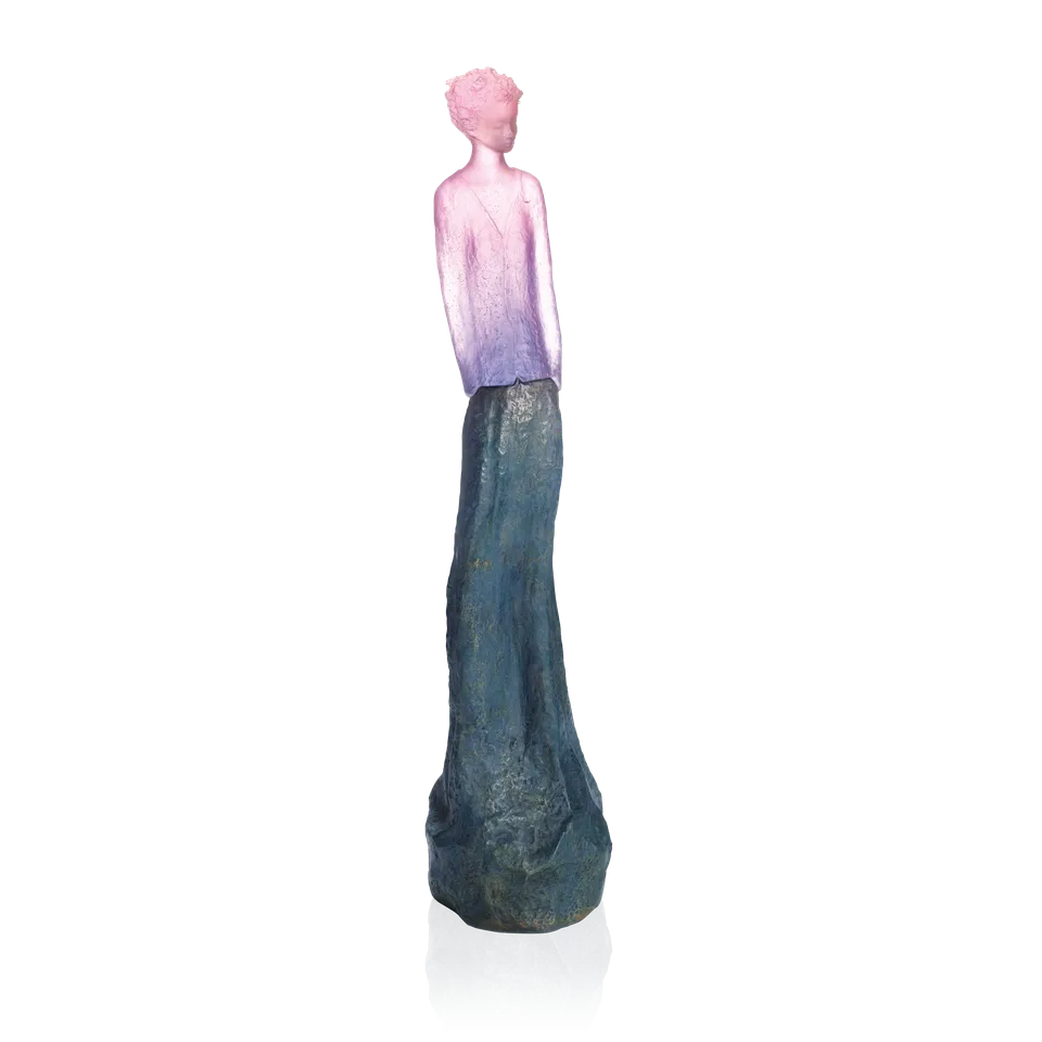 daum-univers-f-minin-charlotte-bleue-rose-sculpture-175-ex image 1