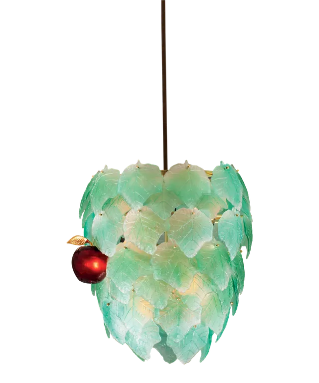 daum-art-cristal-lustre-eden-vert-bullard-luminaire-cristal-50ex image 1