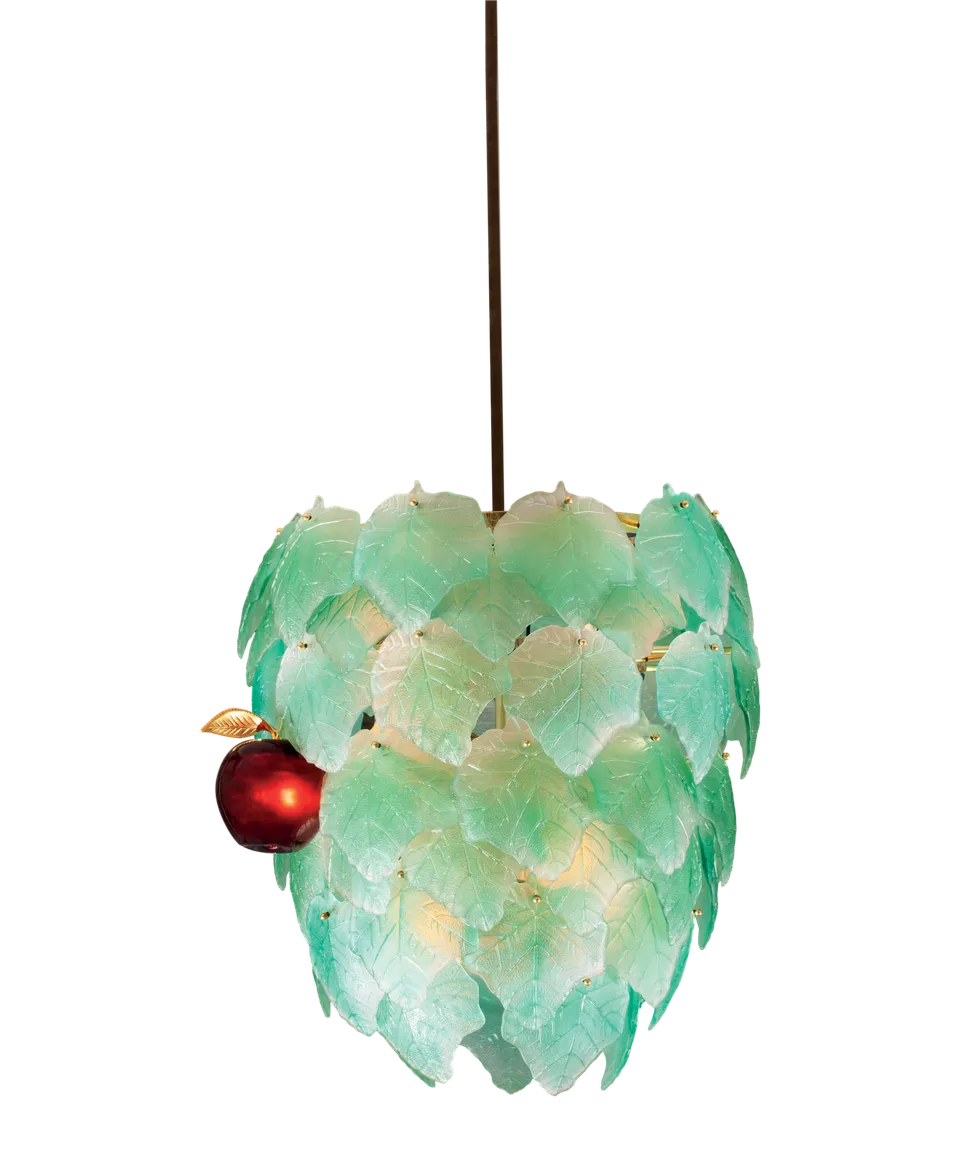daum-art-cristal-lustre-eden-vert-bullard-luminaire-cristal-50ex image 1