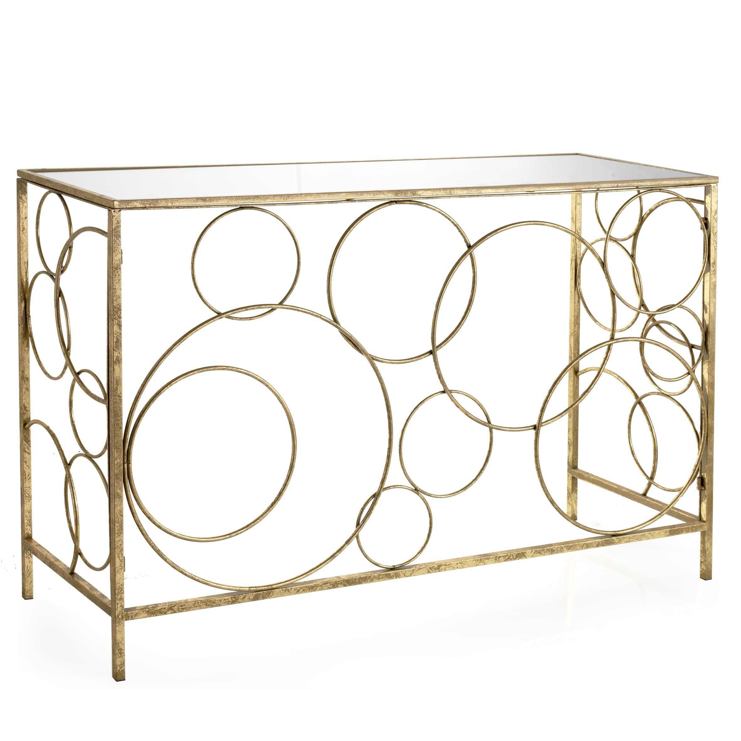 baroni-home-tavoli-table-basse-cylindrique-dor-e-miroir-35x60 image 4
