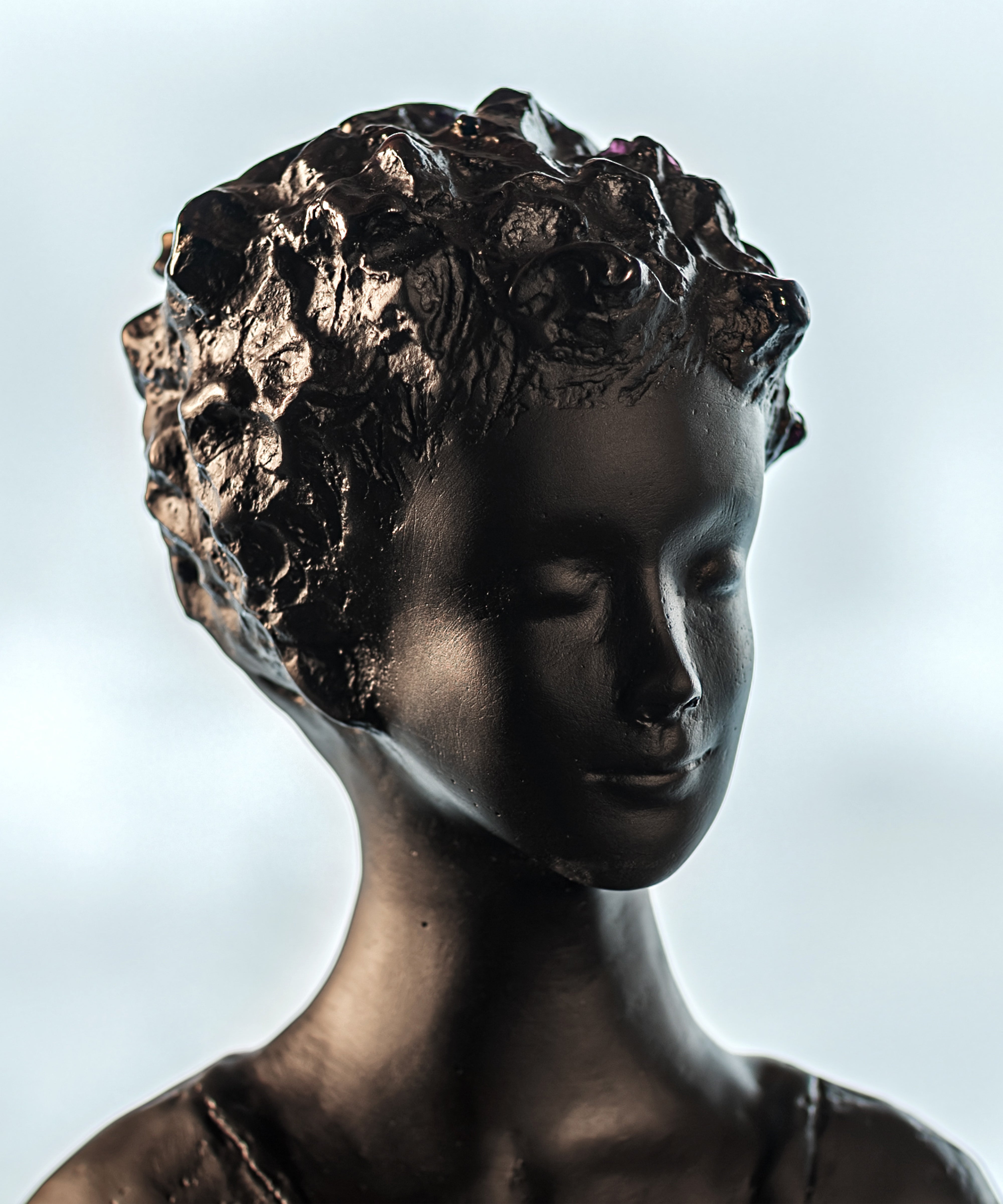 daum-charlotte-sculpture-noire-argent-richard image 3