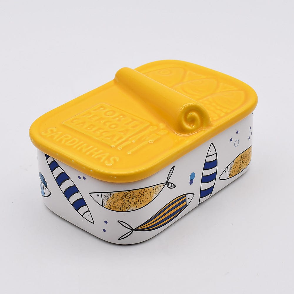 luisa-paix-o-sardinhas-bo-te-c-ramique-blanche-jaune-13-cm image 3