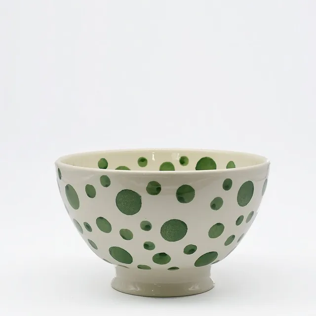 luisa-paix-o-vaisselle-saladier-pois-c-ramique-vert-20-cm image 1
