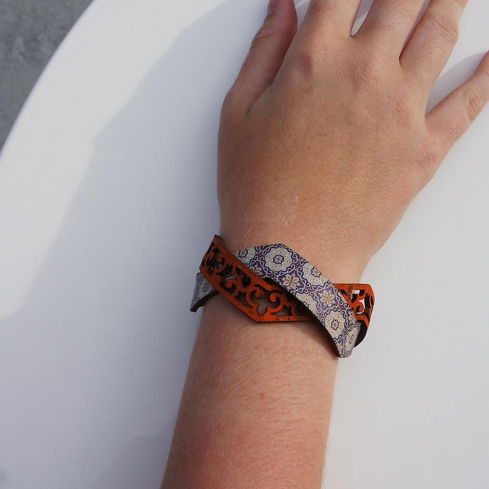 luisa-paix-o-bijoux-du-portugal-bracelet-li-ge-azulejos-18-cm-bleu image 2
