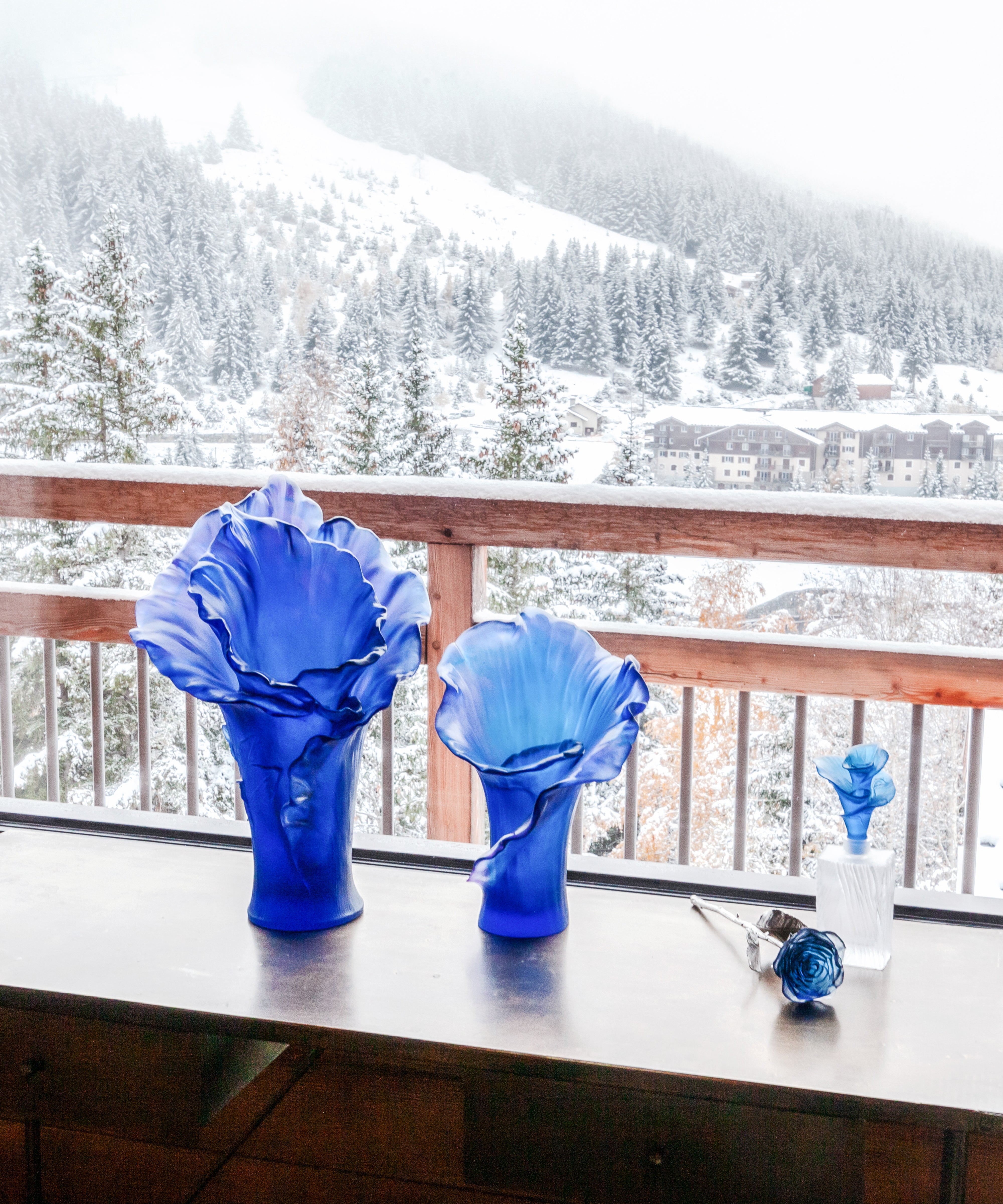 daum-univers-v-g-tal-arum-vase-grand-mod-le-bleu-nuit-cristal image 3