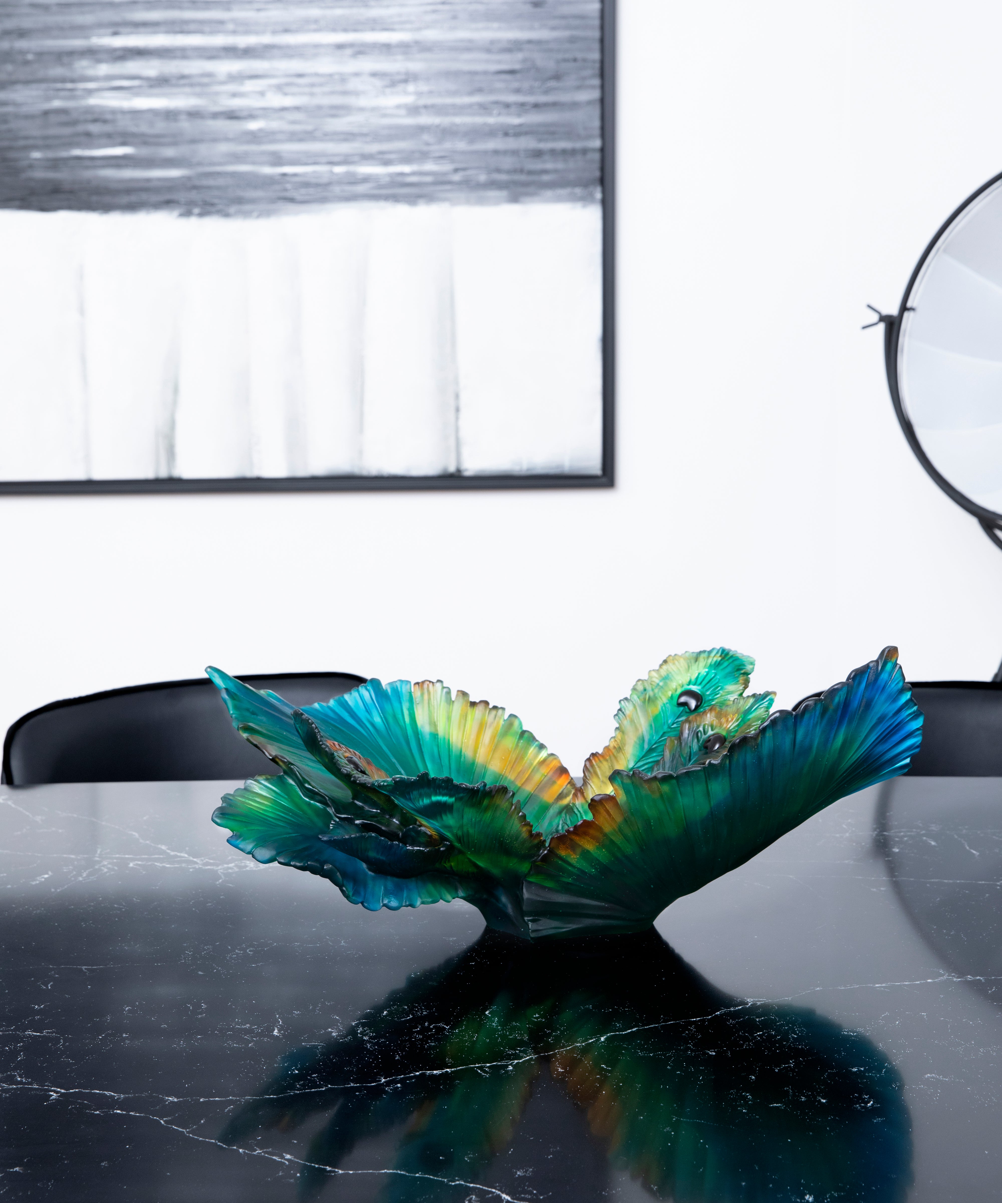 daum-d-coration-cristal-fleur-de-paon-centre-de-table-375ex image 5
