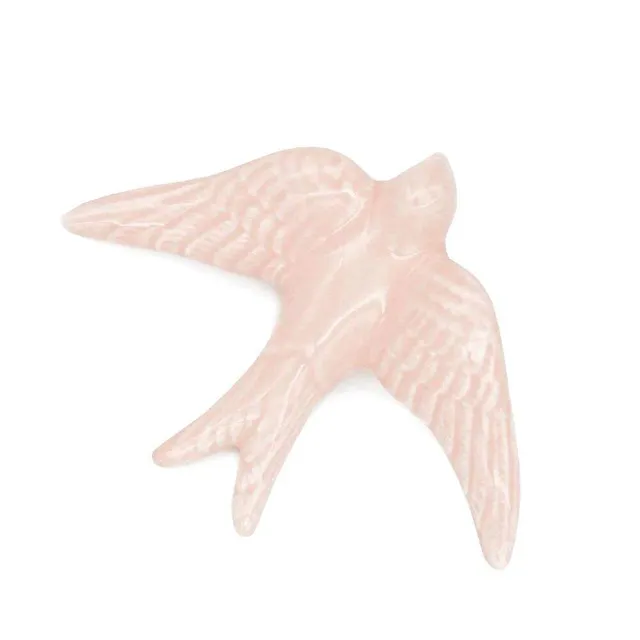 luisa-paix-o-hirondelle-c-ramique-rose-p-le-14cm-murale image 1