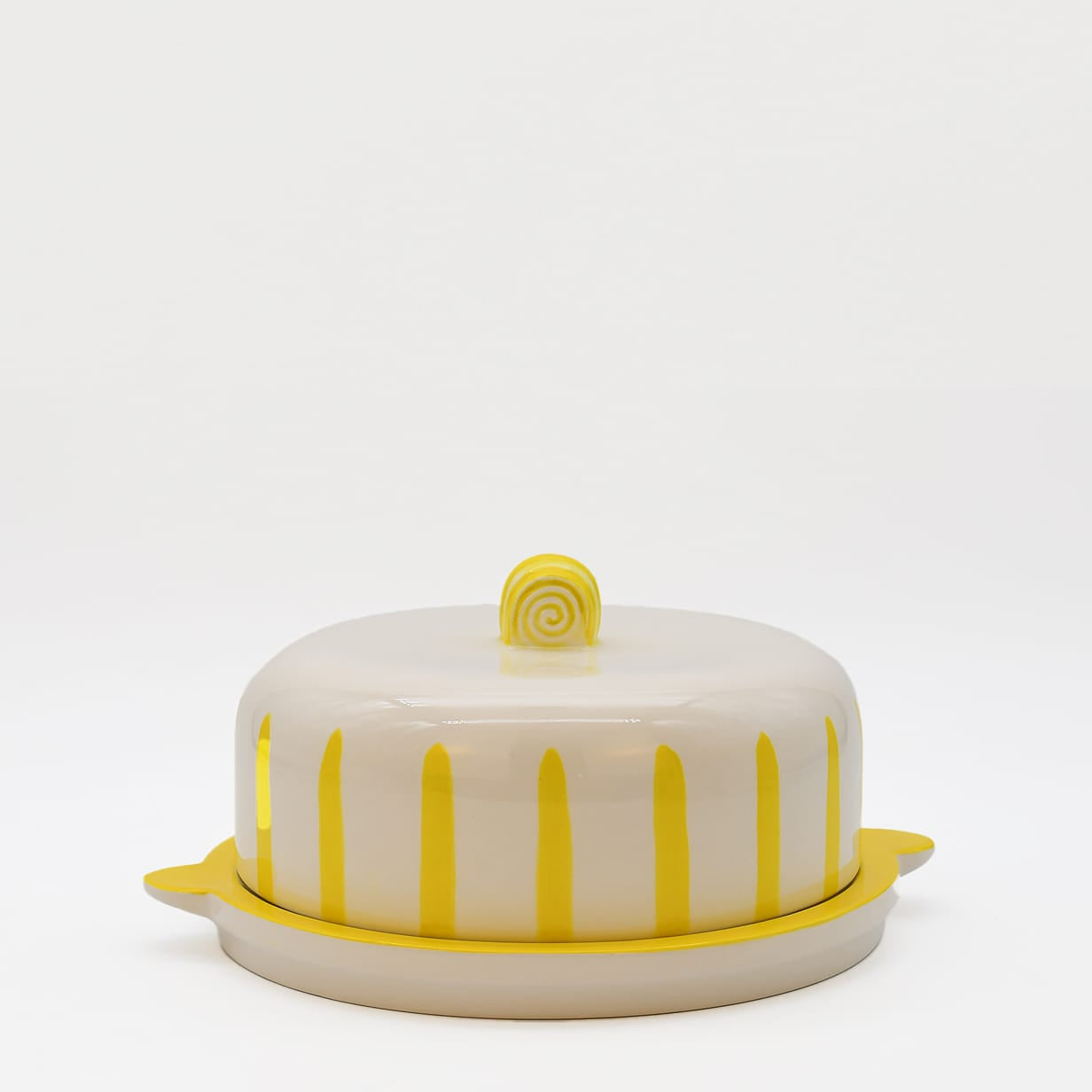 luisa-paix-o-costa-nova-mar-plateau-fromage-cloche-jaune-24cm image 1
