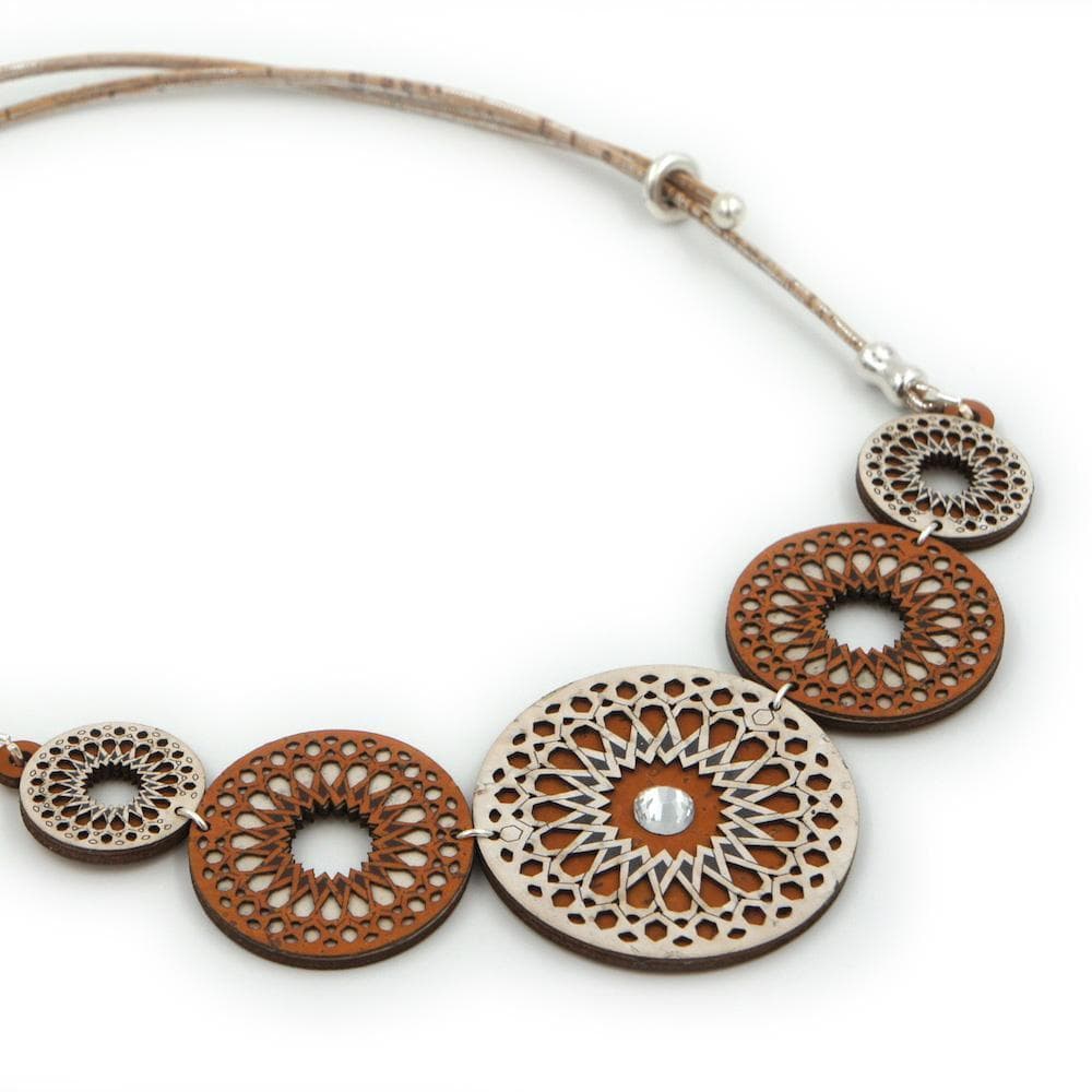 luisa-paix-o-disco-collier-li-ge-4-disques-r-glable image 2