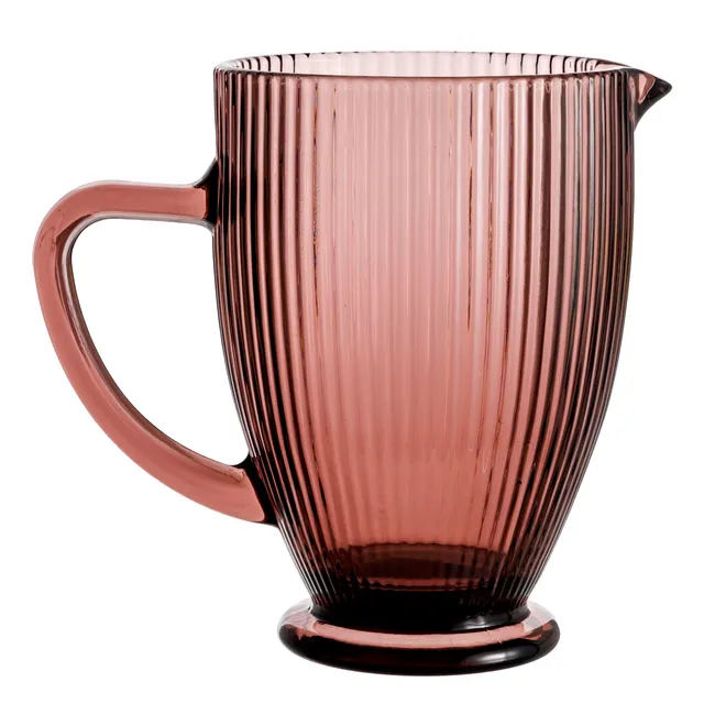 baroni-cucina-carafe-verre-rose-1l-anti-goutte image 1