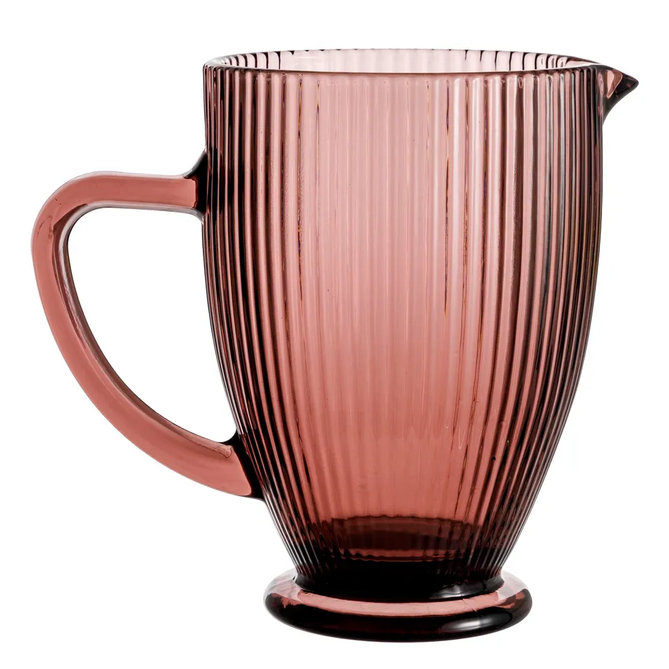 baroni-cucina-carafe-verre-rose-1l-anti-goutte image 1