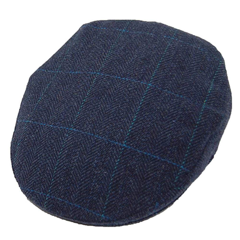 luisa-paix-o-accessoires-du-portugal-casquette-tweed-bleu-laine image 1
