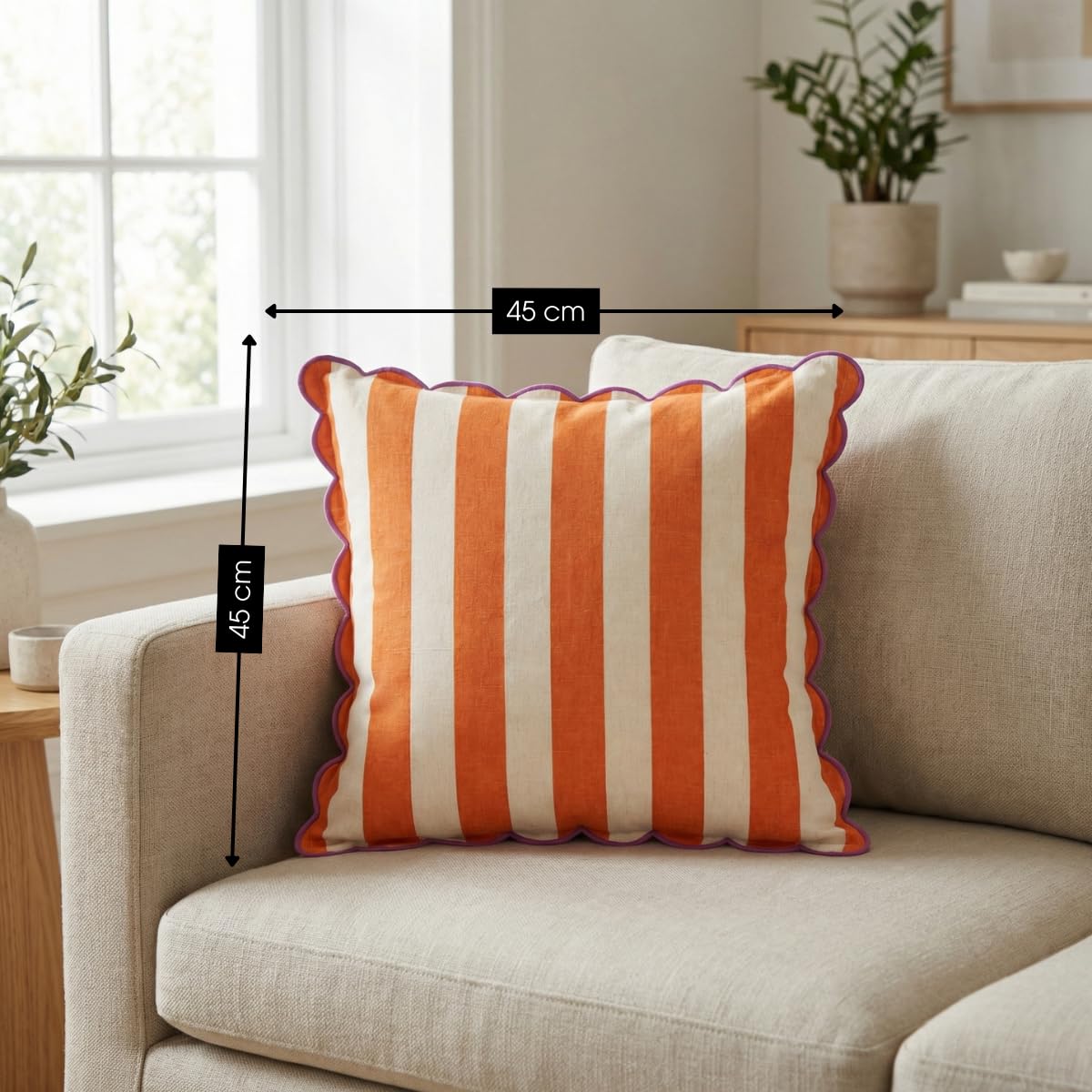 mica-decorations-ray-coussin-d-coratif-45x45-orange image 2