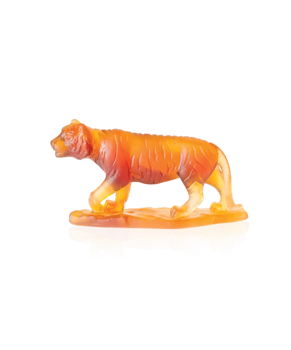 daum-tigre-sculpture-petit-mod-le-ambre image 1