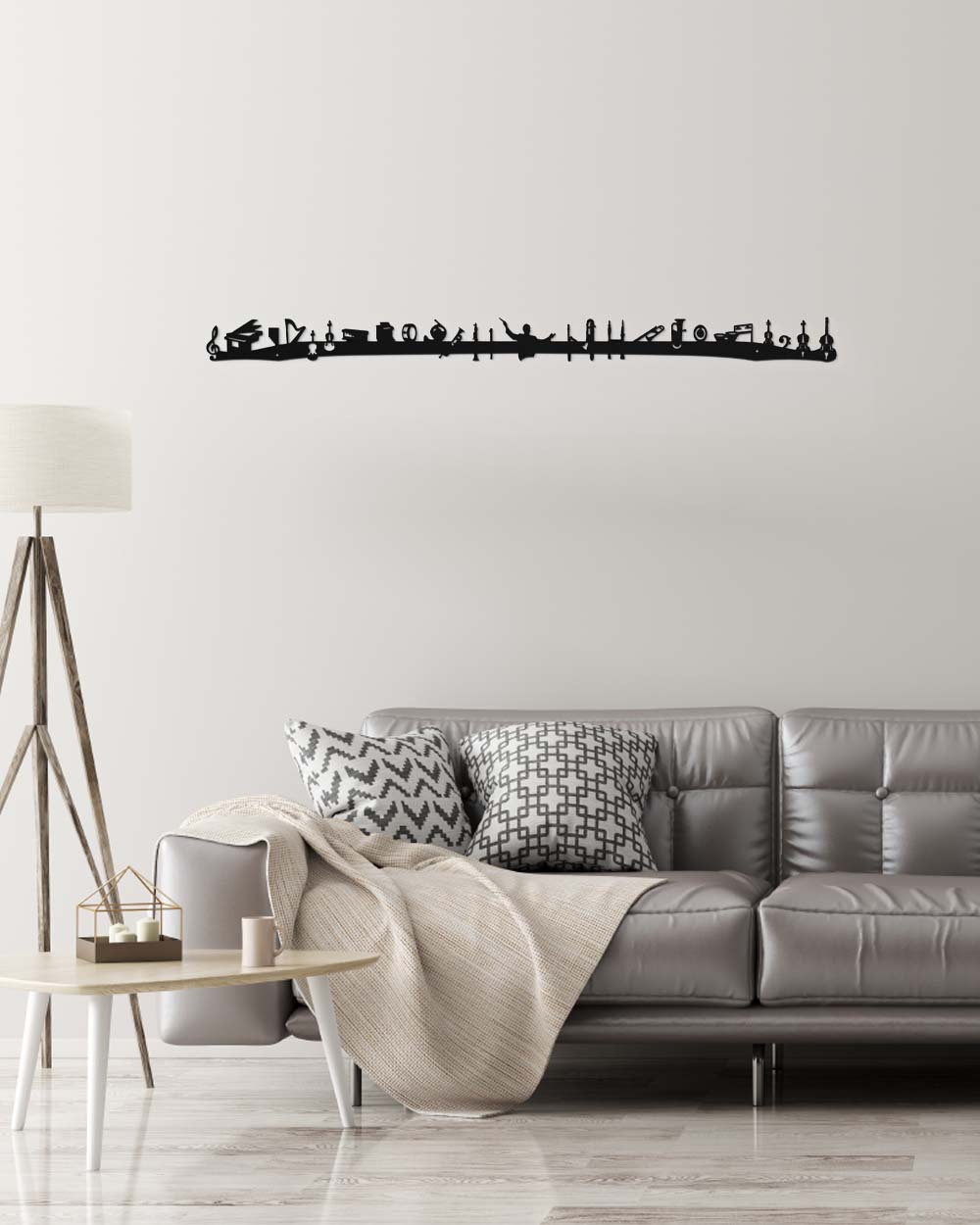 je-suis-art-skylines-story-orchestre-silhouette-d-coration-murale-m-tal image 1