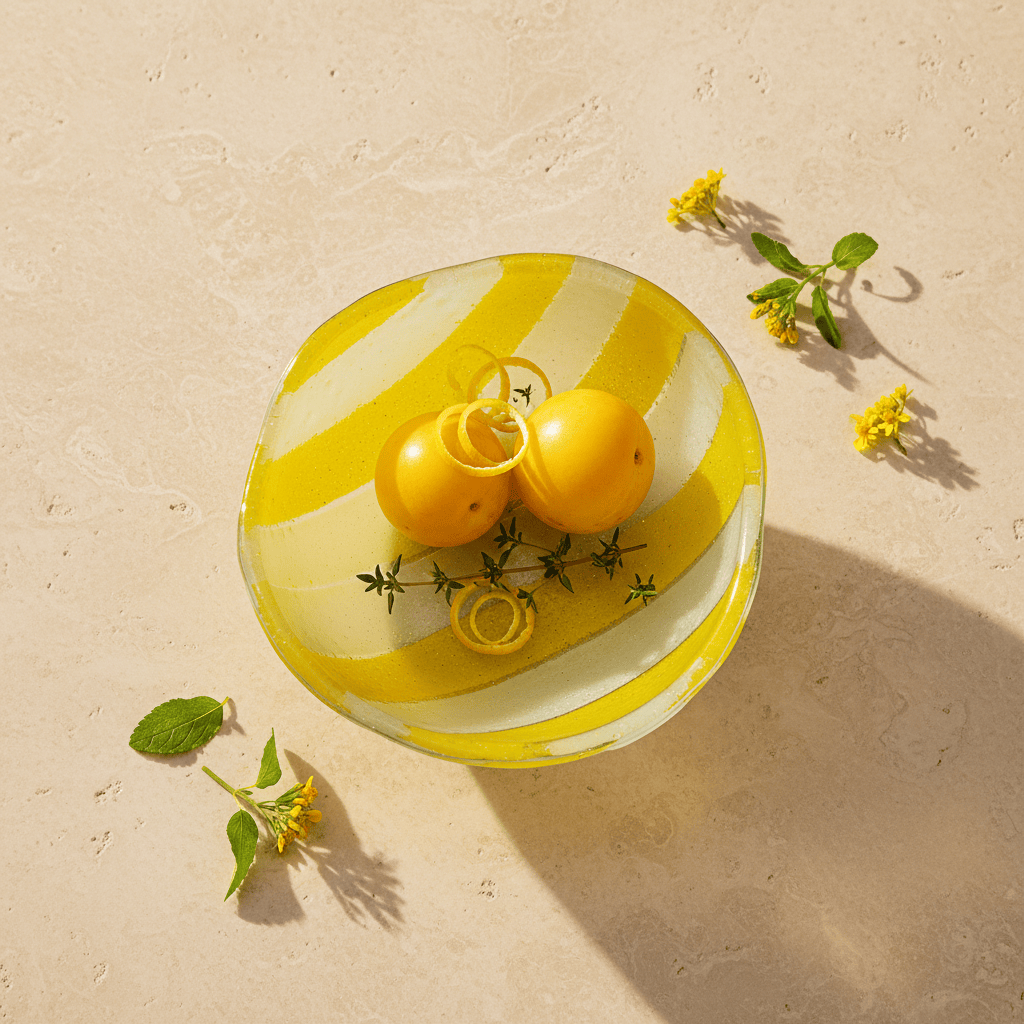 luisa-paix-o-marinha-grande-saladier-verre-jaune-13-cm-artisanal image 2