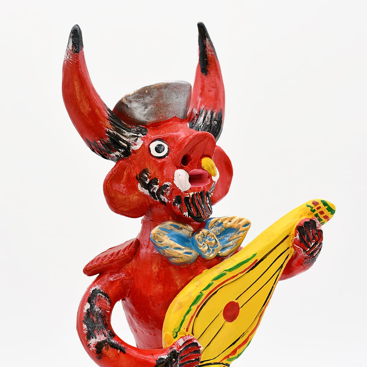 luisa-paix-o-diabo-com-guitarra-30cm-statuette-barbe-noire image 6
