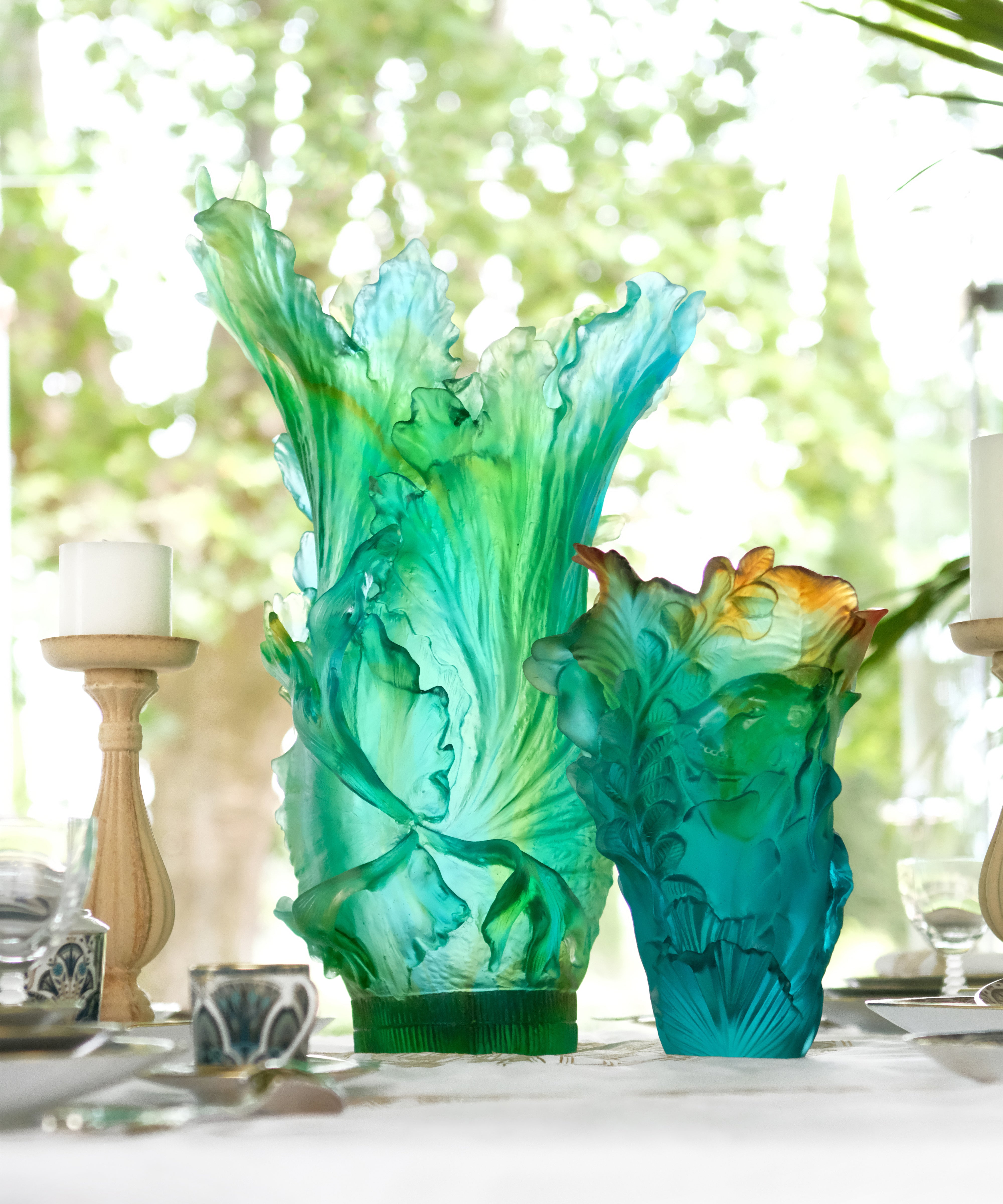 daum-voyage-tropical-vase-grand-mod-le-cristal-d-cor-floral image 2