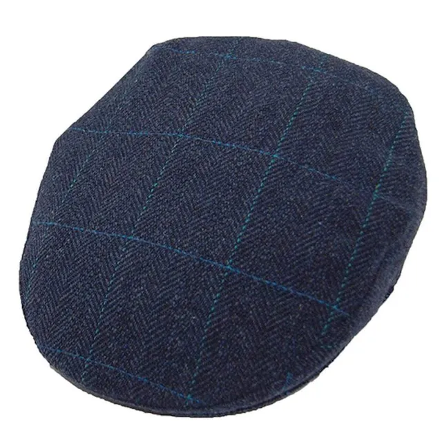 luisa-paix-o-accessoires-du-portugal-casquette-tweed-bleu-laine image 1