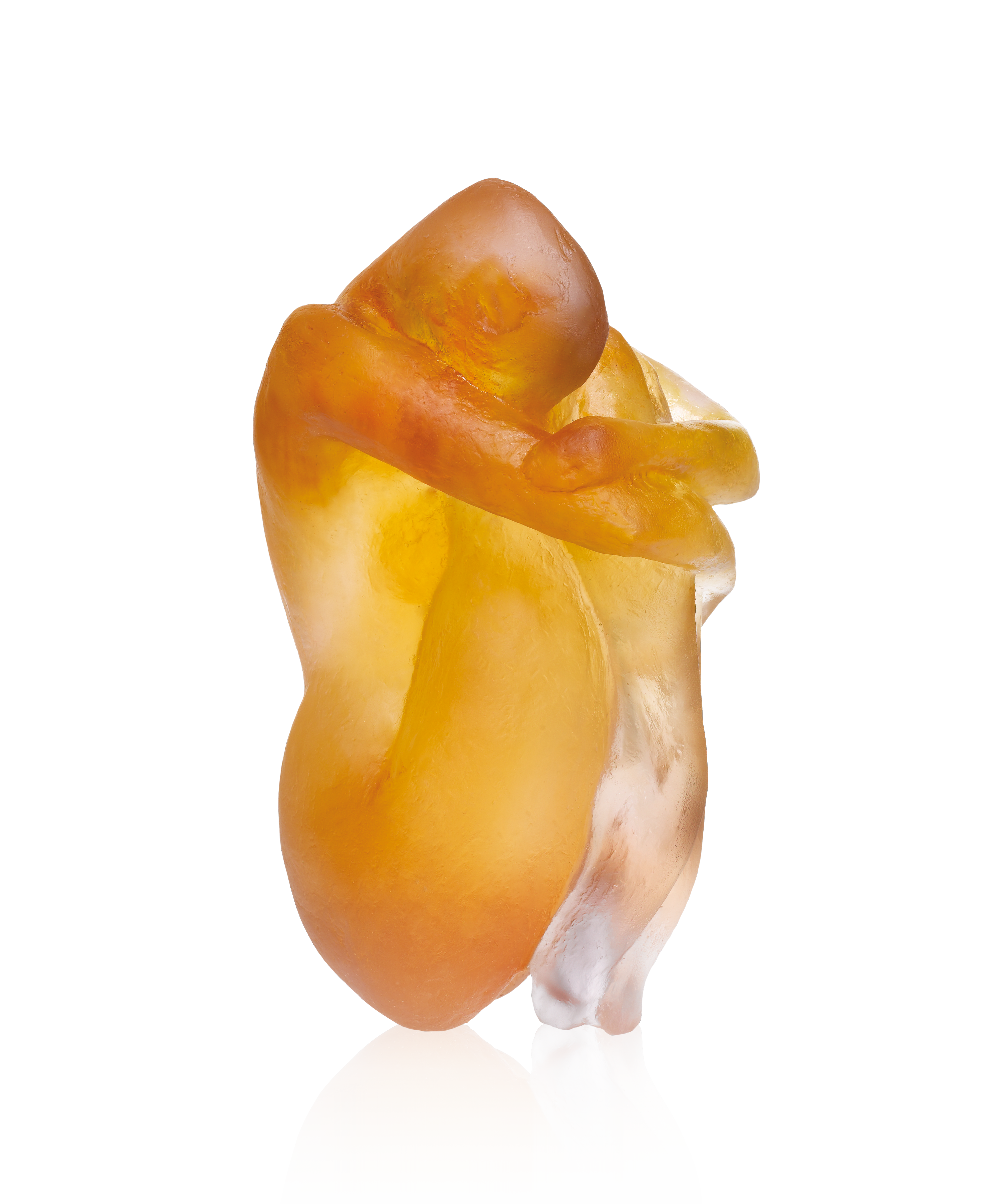 daum-art-cristal-secret-d-amour-mangaud-375ex-ambre image 1