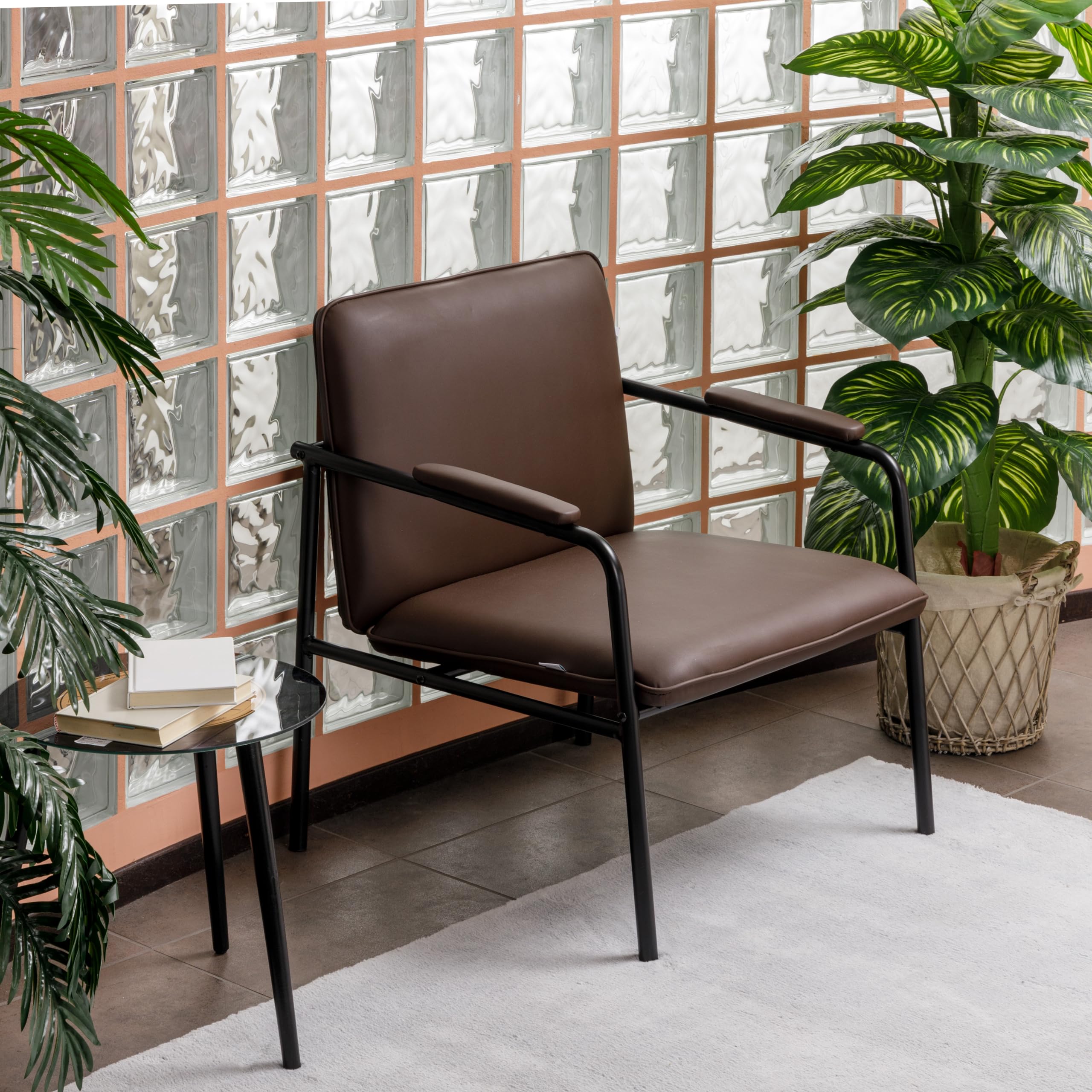 baroni-home-fauteuil-lounge-marron-78x59x64-cm image 2