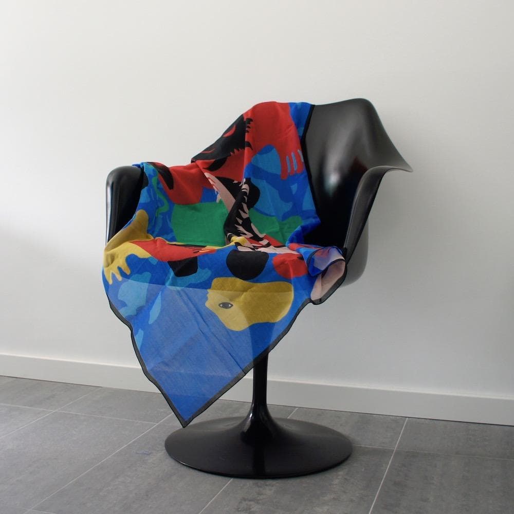 luisa-paix-o-foulard-ilha-dos-amores-coton-soie-100x80 image 3