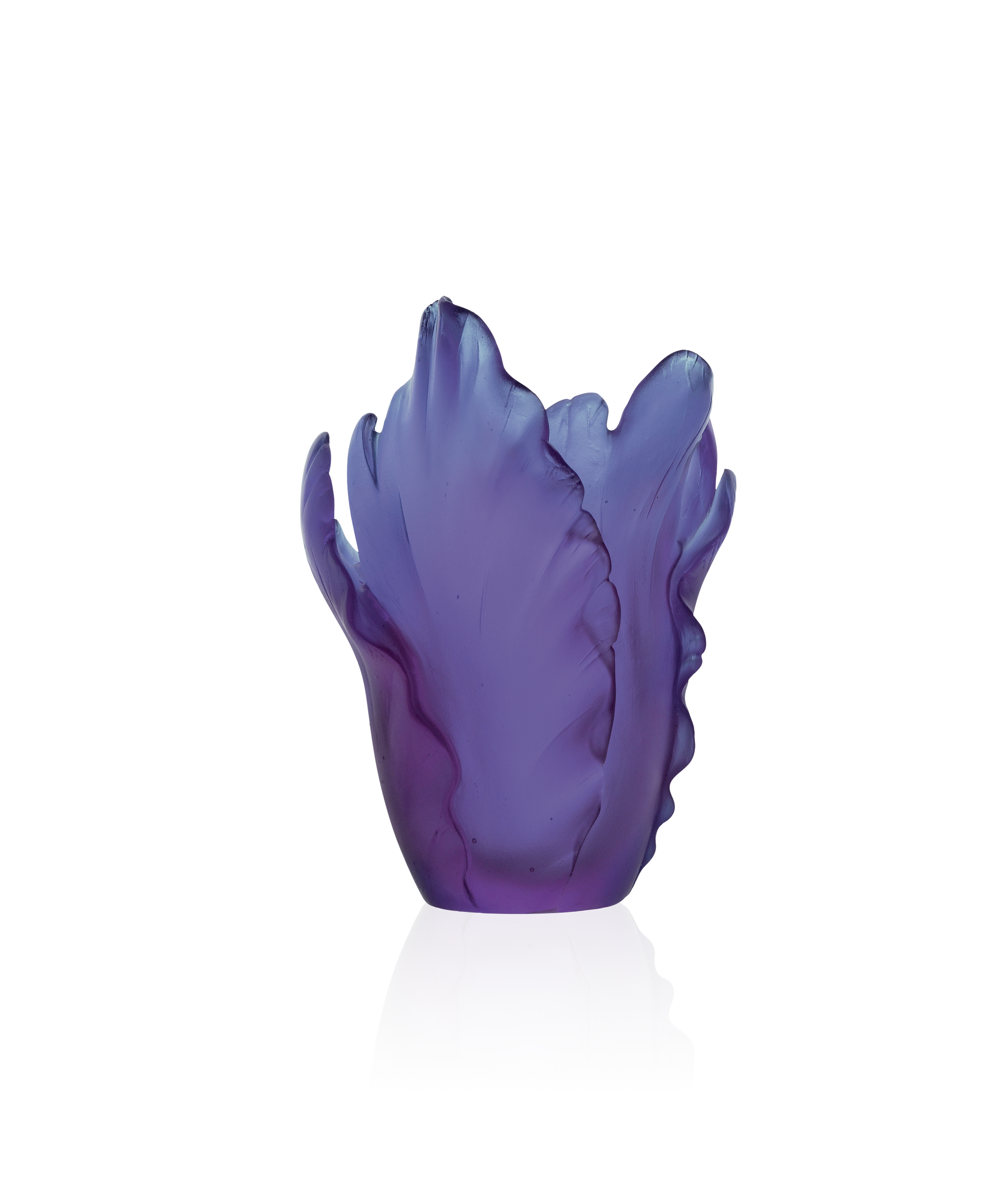 daum-tulipe-vase-ultraviolet-cristal-floral image 1