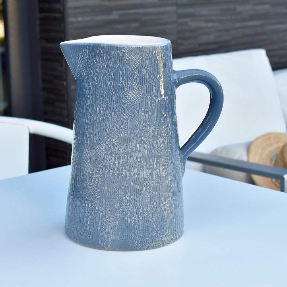 luisa-paix-o-renda-carafe-en-c-ramique-bleue-23-cm image 4