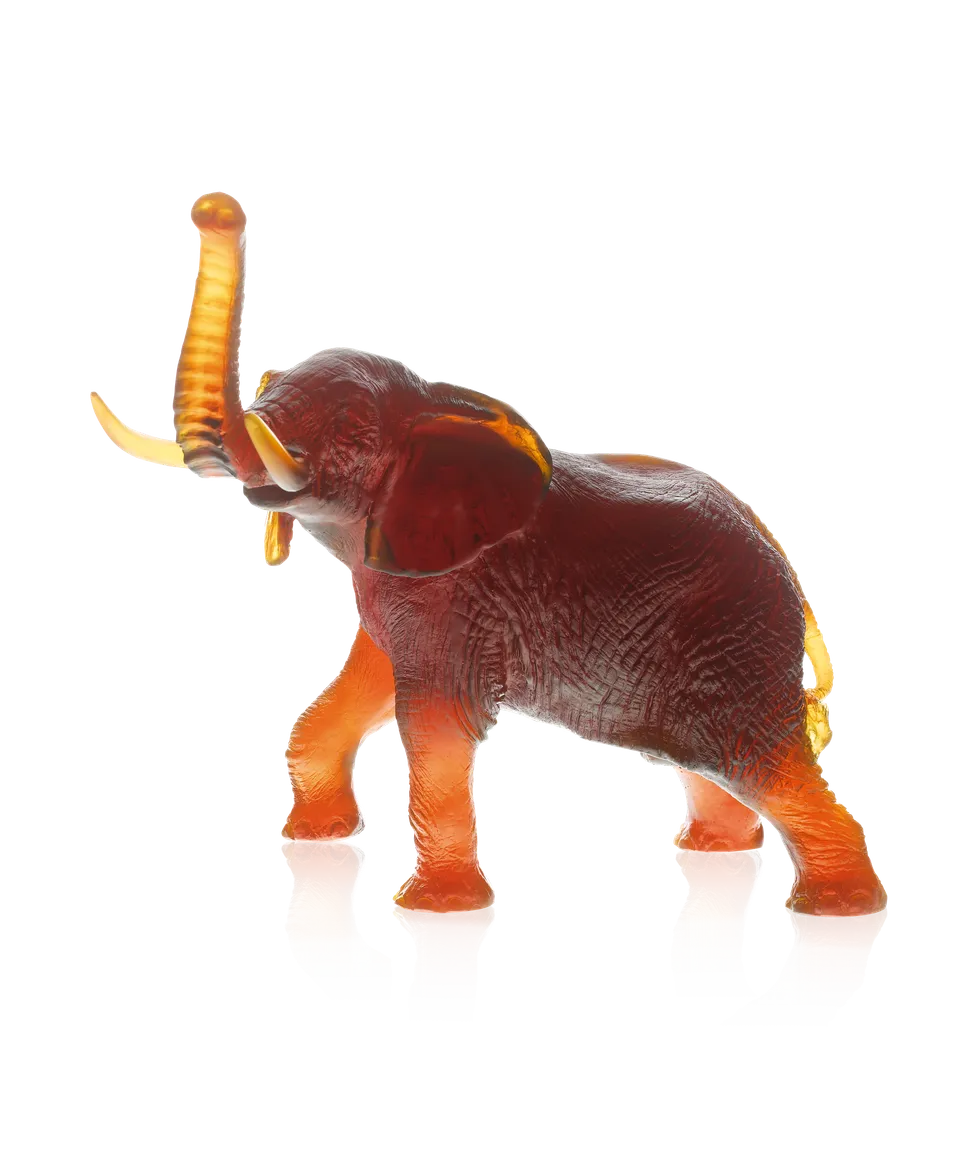 daum-univers-animalier-el-phant-grand-mod-le-ambre-leroy image 1